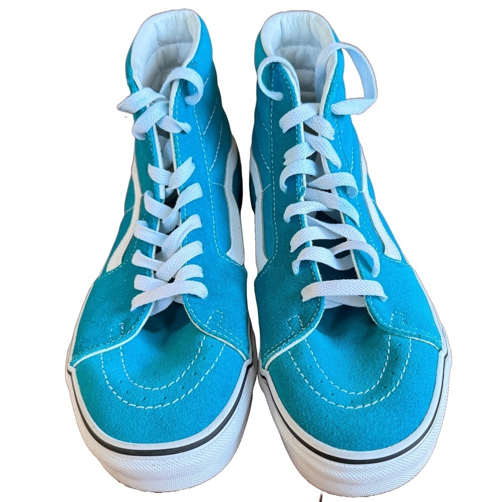 VANS - Sk8-Hi- Men’s Classic High Top Skate Shoe Sz 9 Womens / 7.5 Mens Blue - Picture 1 of 5